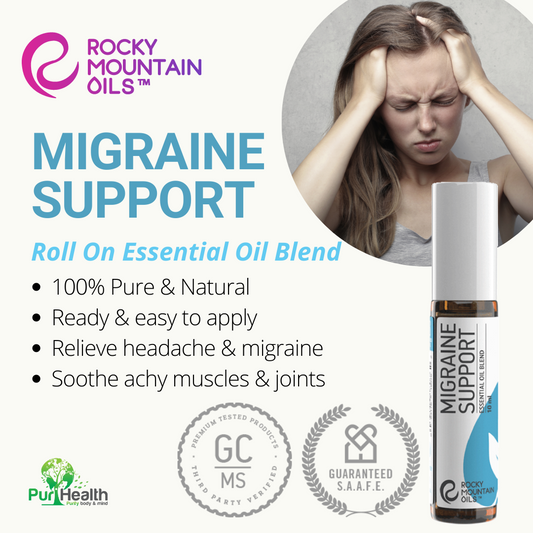 MIGRAINE SUPPORT Roll On Essential Oil Blend 10ml
